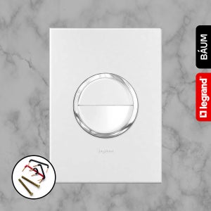 아테오 국내형(KS) 화이트 원형 2구 스위치 프랑스 르그랑 매입 단로 1로