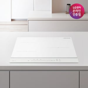 LG 디오스 3구 인덕션 1등급 전기레인지 오브제 화이트 자동용기감지