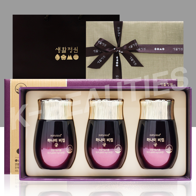 생활정원 하나미 비컴 궁 12주분 본품 (여성 갱년기) 선물포장 쇼핑백 구매가능