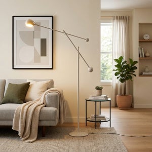 ARTEMIDE 아르떼미데 익사 플로어 램프 화이트,그레이