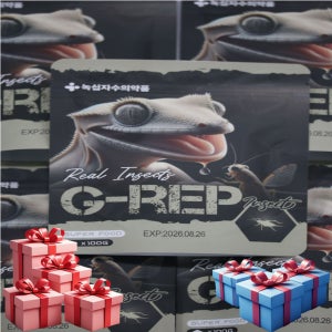 녹십자 크레 슈퍼푸드 지렙 인섹트 도마뱀 사료 지랩 G-REP INSECT 100g