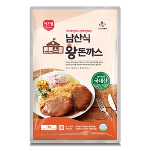 튼튼스쿨 남산식 왕돈까스 100gx10입 1kg 등심돈까스 왕돈가스