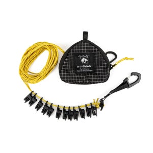 차박 캠핑 백패킹 빨래줄 데이지체인 스프링 스트랩 집게 걸이 파우치 반사 로프