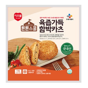 튼튼스쿨 육즙가득 함박카츠 100gx10입 1kg 함박스테이크 등심돈까스