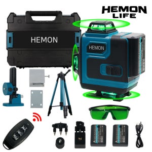 헤몬 16라인 그린 레이저레벨기 수평측정기 풀세트