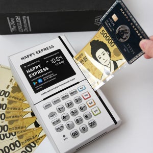 ATM 반전 용돈 박스 효도 블랙 카드 리더기 현금 이벤트