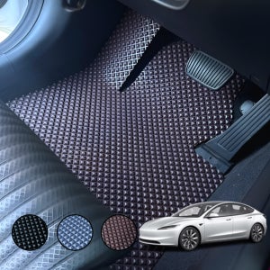 테슬라 모델3 발매트 에르블록 고무 카매트 방수 발판 1열 운전석+조수석 맞춤제작