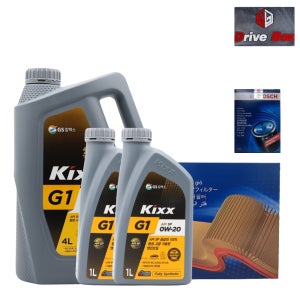 K8 3.5 가솔린 LPG 킥스 G1 0W20 6L 엔진오일 교환 세트