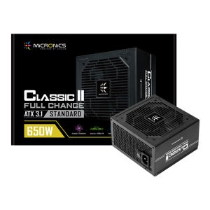 마이크로닉스 Classic II 풀체인지 80PLUS스탠다드 ATX3.1 650W, 블랙