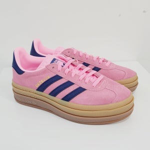 아디다스 가젤 볼드 키높이 스니커즈 핑크 네이비