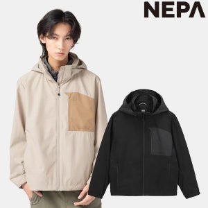 네파 남자 2L 방수 컬러 배색 윈드자켓 아웃도어 등산 캠핑 방품 자켓 메쉬