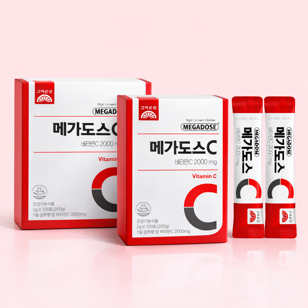 고려은단 메가도스 비타민C 2000 200일분 고함량 비타민씨 분말 가루 스틱