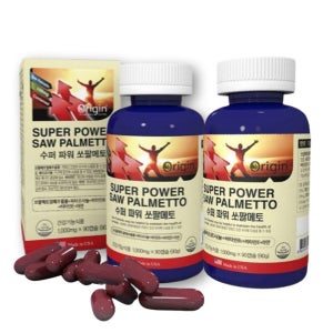 미국직수입 오리진 수퍼 파워 쏘팔메토 90캡슐2개(6개월분) 배뇨 잔뇨 야뇨 전립선 건강