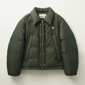 [세터] 레체 투 톤 덕 다운 패딩 글리터 그린 브라운