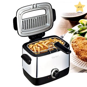 소형 튀김기 가정용 미니 전기 코팅 용기 분리 세척 1L