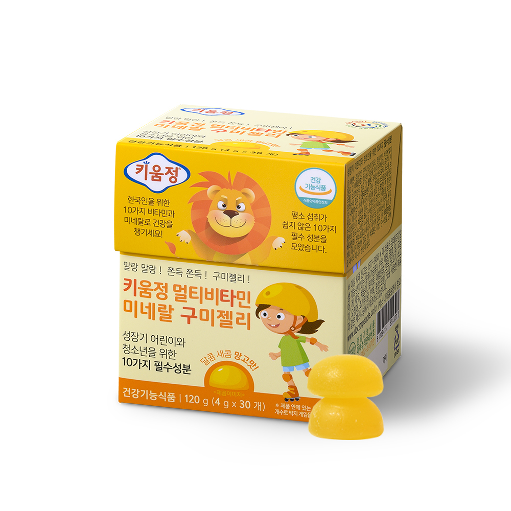 <b>닥터피플</b> 키움정 멀티<b>비타민</b>미네랄 구미젤리(키타구) 10구미 3개 - 10가지 필수성분