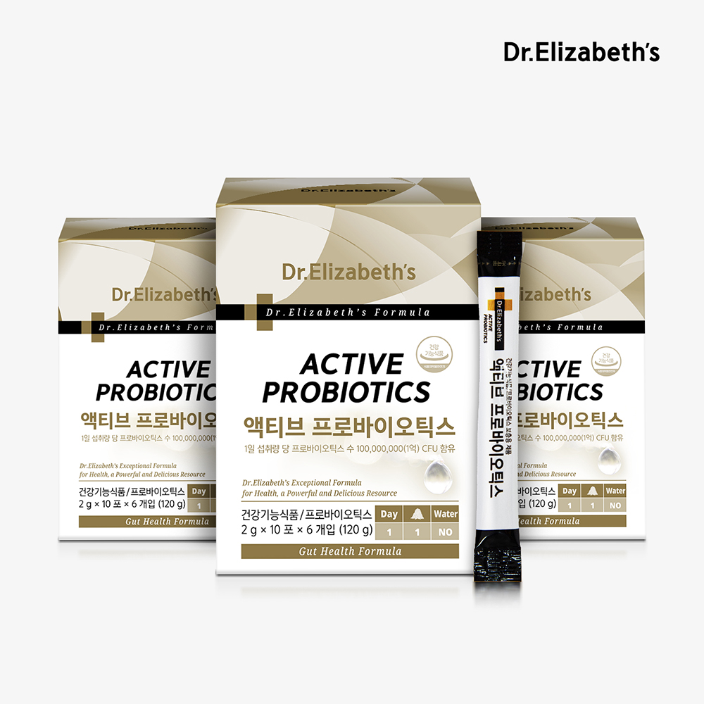 닥터엘리자베스 <b>액티브</b> <b>프로바이오틱스</b> 유산균 60포, 3개