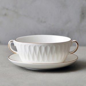 까사드로얄 골드라인 수프볼 세트 수프 죽 시리얼 요거트 디저트볼