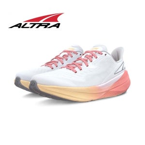 알트라 여성 익스피리언스 플로우 화이트 코랄 운동화 로드 런닝 조깅화 충격 흡수