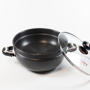 국산 경질 2단찜기 찜냄비 찜솥 30cm