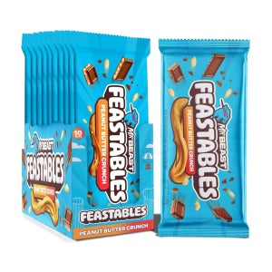 피스터블 미스터비스트 초콜릿 피넛버터 크런치 60g x 10개입
