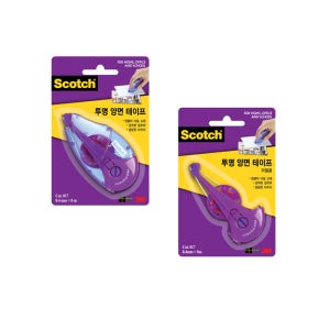 3M 스카치 투명 양면테이프 본체 리필 017D / 017R