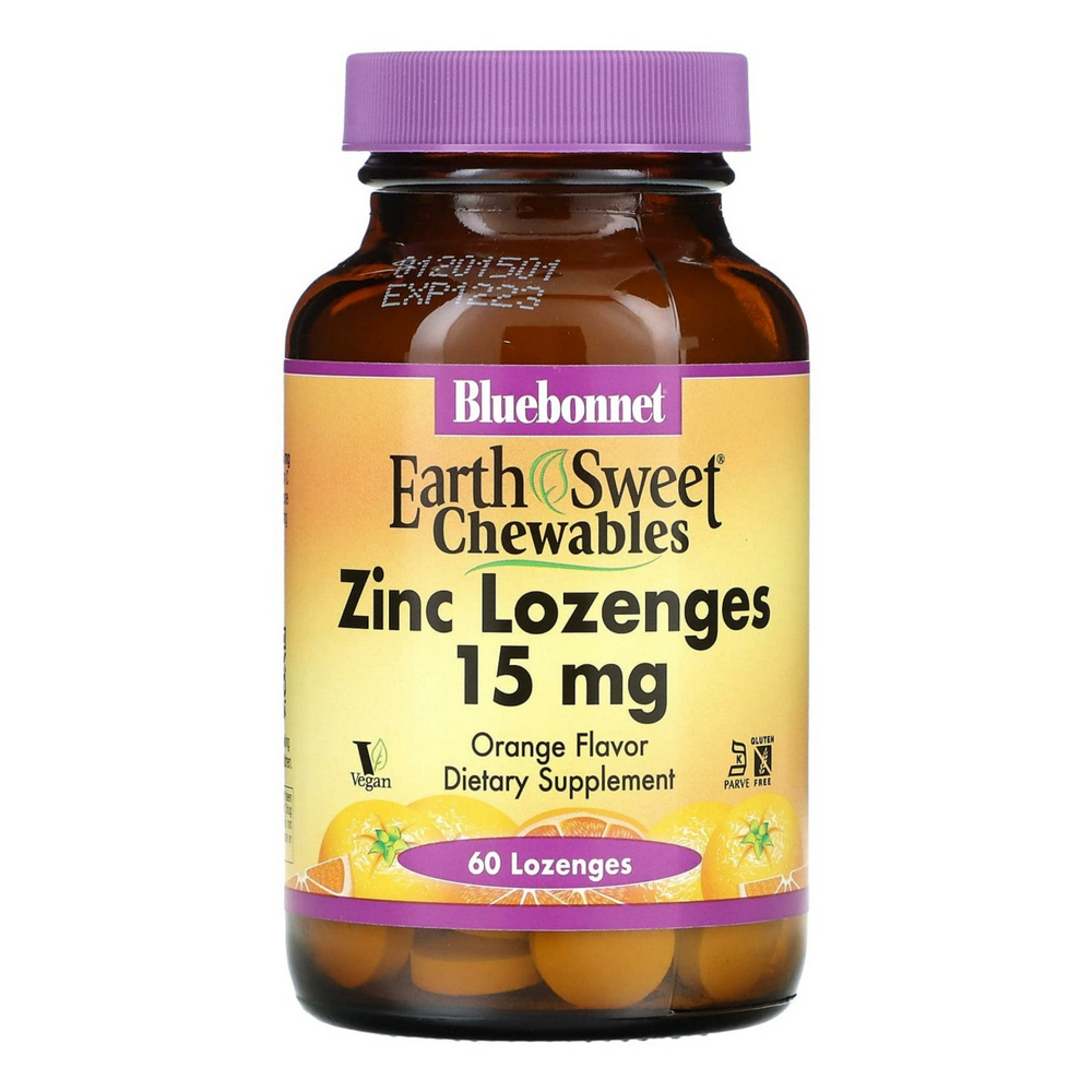 블루보넷뉴트리션 어스스위트 징크 오렌지 <b>아연</b> 15mg 60로젠지