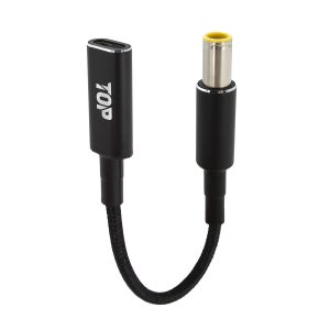 HDTOP C타입 to DC PD100W 노트북 충전 케이블 15CM 7.9 HT-CL052