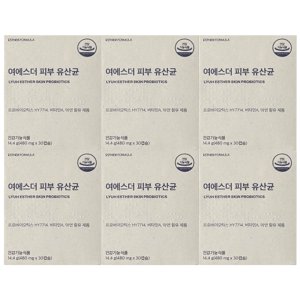 6박스 여에스더 피부 유산균 닥터에스더