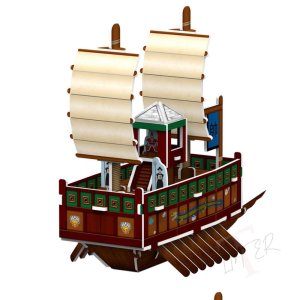 TL 3D입체퍼즐 판옥선 DIY조립퍼즐 아트페이퍼