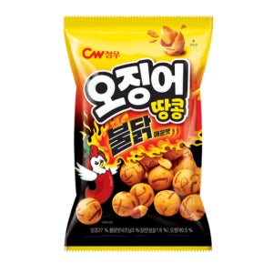 청우식품 오징어땅콩 불닭매운맛 90g