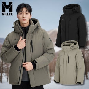 밀레 역시즌 거위털 헤비다운 패딩 남성 구스다운 파카 등산 아웃도어