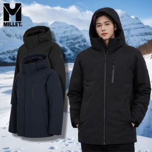 밀레 남자 거위털 구스다운 루트업 헤비 다운자켓 아웃도어 겨울