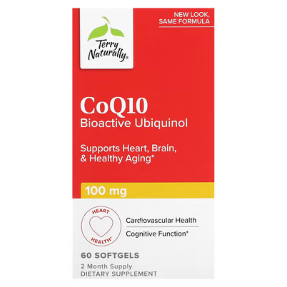 테리 내추럴리 코큐텐 <b>바이오</b>엑티브 <b>유비퀴놀 100mg</b> 60소프트젤