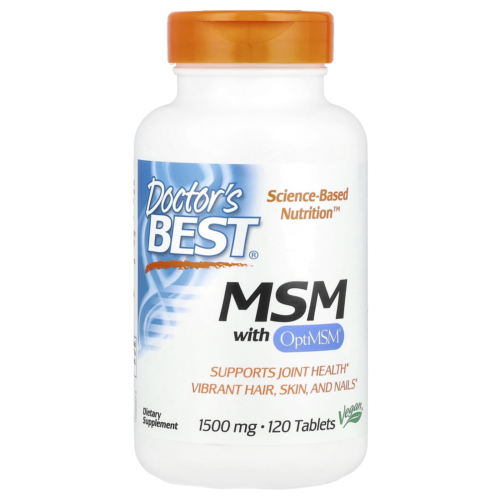 닥터스 베스트 <b>MSM with OptiMSM 1500mg</b> 120타블렛
