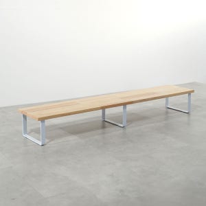 원목 듀얼 모니터 받침대 폭 300mm 높이16cm 1200mm, 고무나무상판(화이트받침)