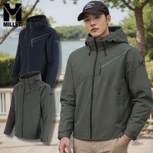 밀레 바람막이 남성 자켓 등산 기능성 방풍 생활방수 점퍼