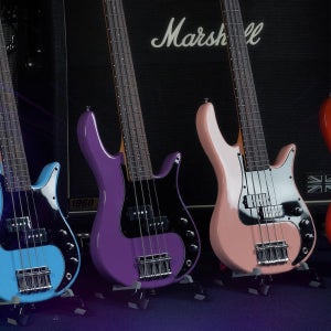 AKAMA 리듬 엘프 봇치기타 일렉트릭 미니베이스 아카마 입문용