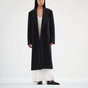오라리 SPONGE WOOL TWILL DOUBLE BREASTED COAT 코트