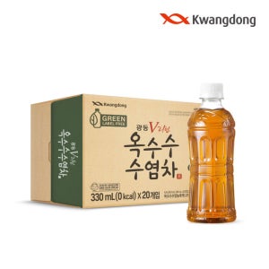 [광동 직영] 옥수수수염차 무라벨 330ml 40개 (유.무라벨 랜덤)