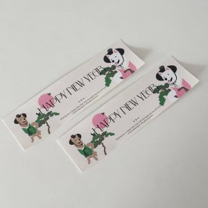 설날 스티커 명절 선물 답례품 포장 설 새해 신년 한복 백구 빅 사각스티커 30매