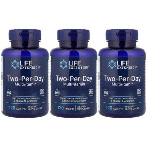 (아이허브) 라이프익스텐션 3개X 투 퍼 데이 종합비타민 V2 120정 타블렛 해외직구