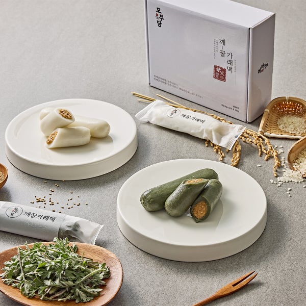 모부당 깨꿀가래떡 고소한 깨소 굳지않는 쫄깃한 냉동떡 개별포장 아침대용 간편간식 생일 모임 선물용 1박스 12개