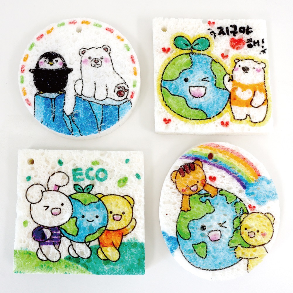 친환경 천연 수세미 만들기 세트 DIY 생분해성 제로웨이스트 키트