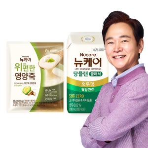 대상웰라이프 뉴케어 당플랜 호두맛 클래식 1BOX+위(we)편한 영양죽 1포 균형영양식 당뇨식단