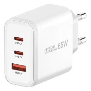 아이히트코리아 USB A C타입 3포트 노트북 패드 휴대폰 PPS GAN 2세대 PD 65W 고속 충전기