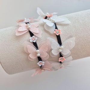 한복악세사리 나비머리띠 장신구