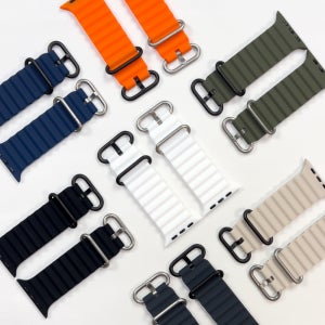 애플워치 오션밴드 블랙 메탈링 스트랩 수영 방수 울트라 11 SE 호환