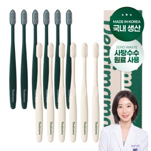 [치과의사 직접 개발] 덴티마마 이중미세모 프레쉬어스 칫솔 1개입, 12개