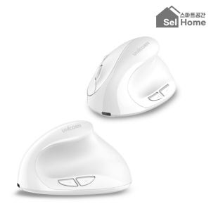 블루파이 유니콘 무선 듀얼 버티컬 마우스 - 블루투스 USB 충전식 인체공학 저소음 DPI